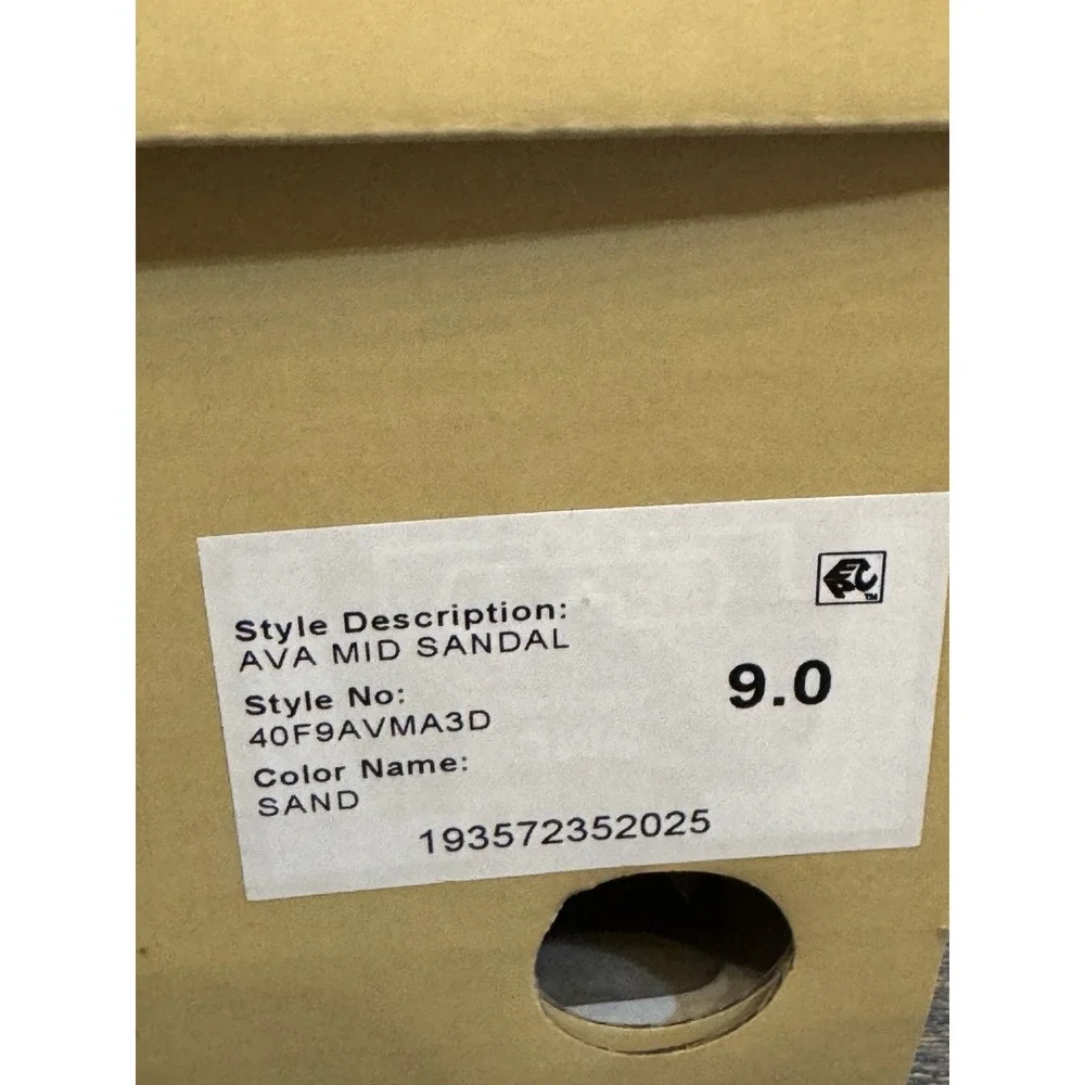 Michael Kors Ava Mid Glitter Mesh Heeled Sandal Size 9‎